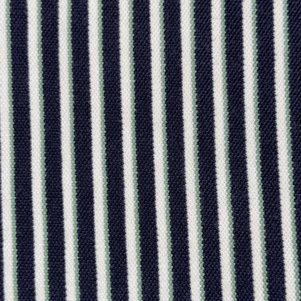 Ralph Lauren Rare Vintage Vertical Stripe Polo Navy Teal & White Stripe 2XL